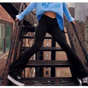 Aerie Crossover Flare Leggings